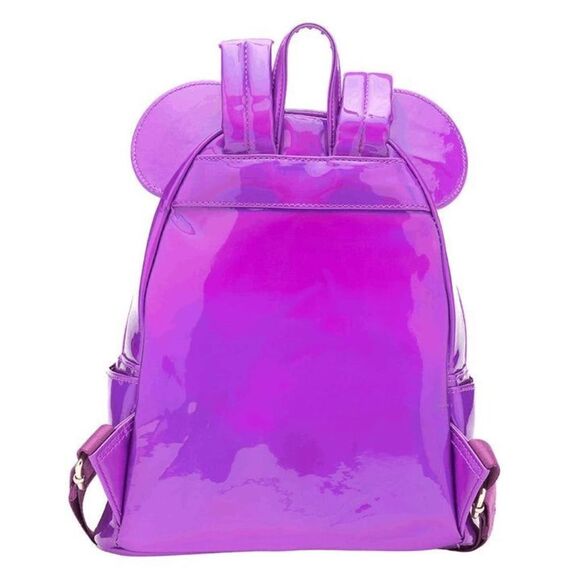Loungefly Disney Mickey Mouse Holographic Amethyst Purple Backpack